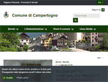 Tablet Screenshot of comune.campertogno.vc.it